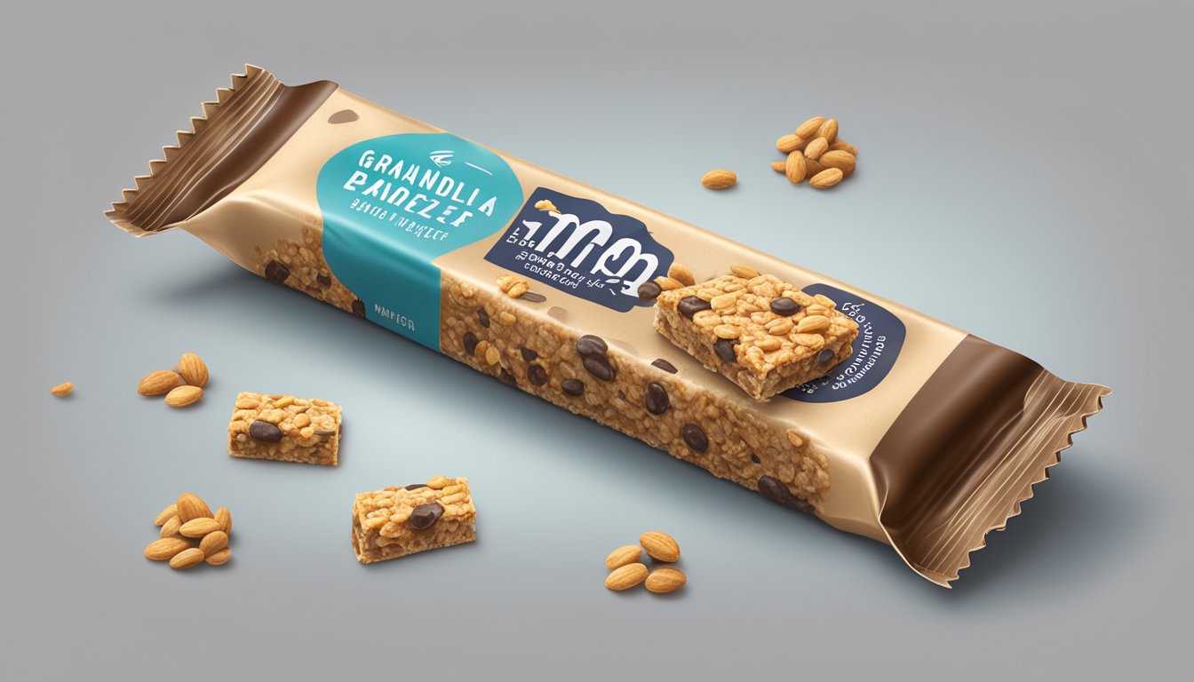 An open package of granola bars with visible signs of mold and discoloration