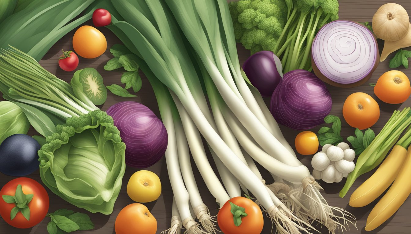 A close-up of ramps with a variety of fruits and vegetables, along with a nutrition label and safety symbol