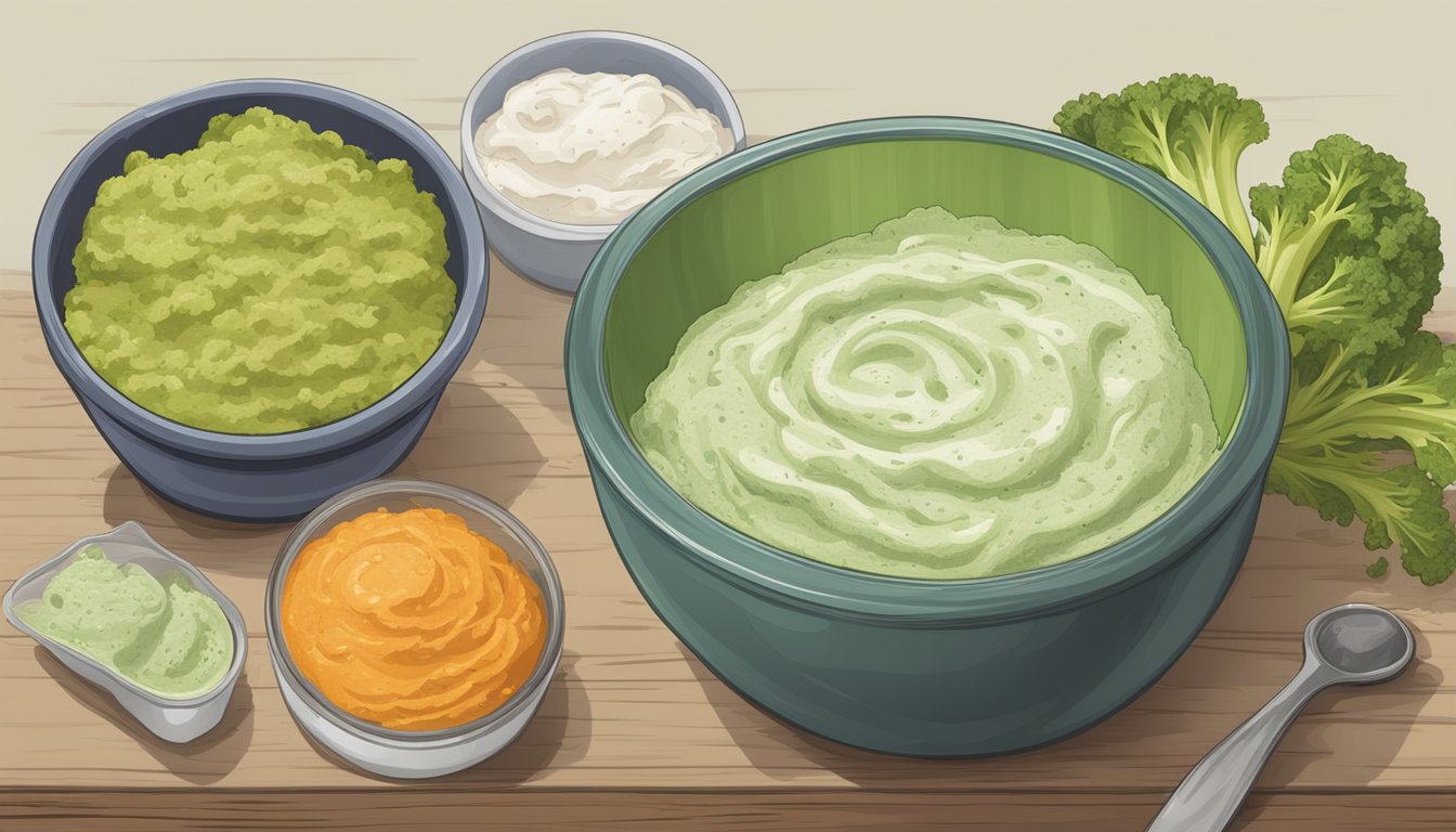 A bowl of expired vegetable dip mix with mold and a foul odor