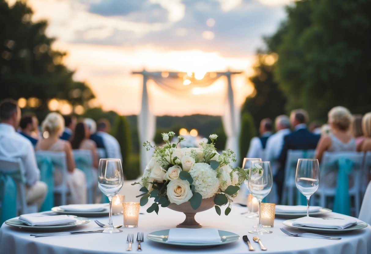 A wedding rehearsal takes place at the ceremony venue, while a rehearsal dinner typically occurs at a separate location, such as a restaurant or private home