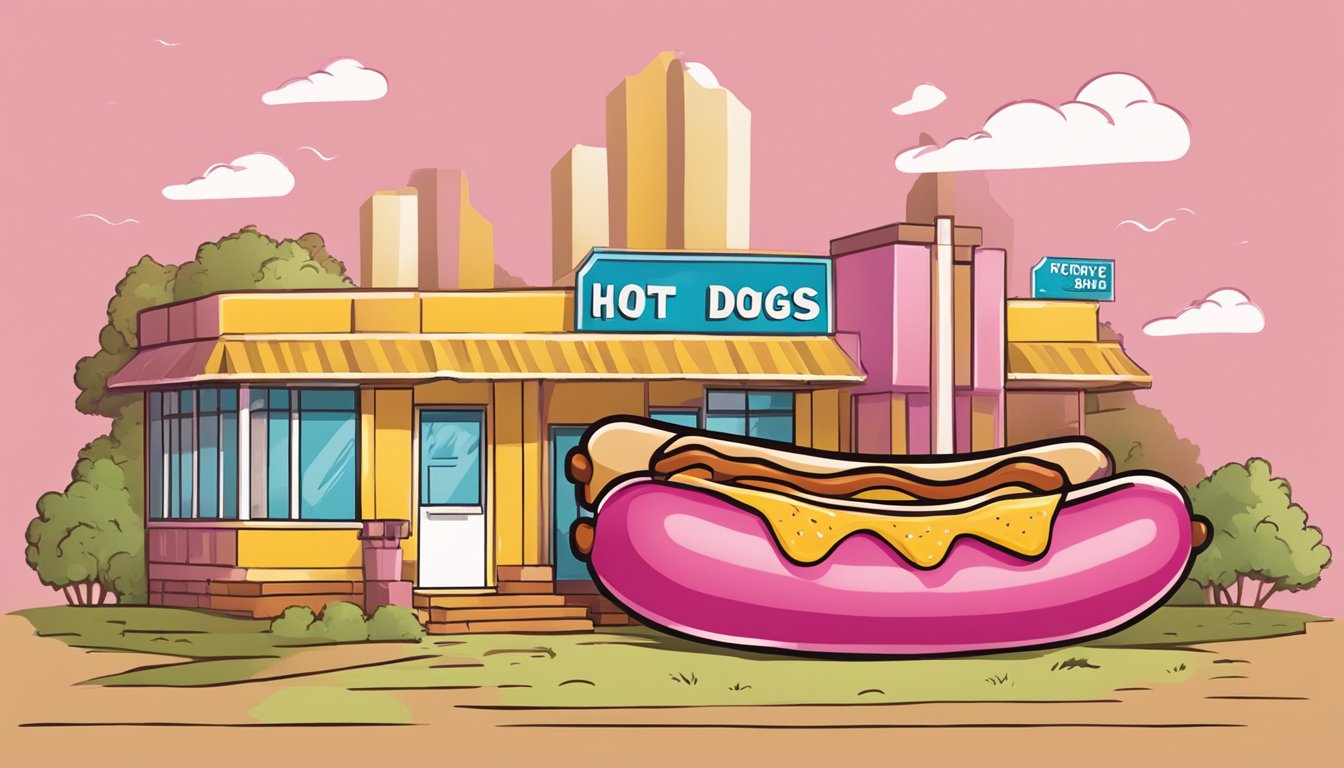 A package of pink Armour hot dogs with a question mark above it