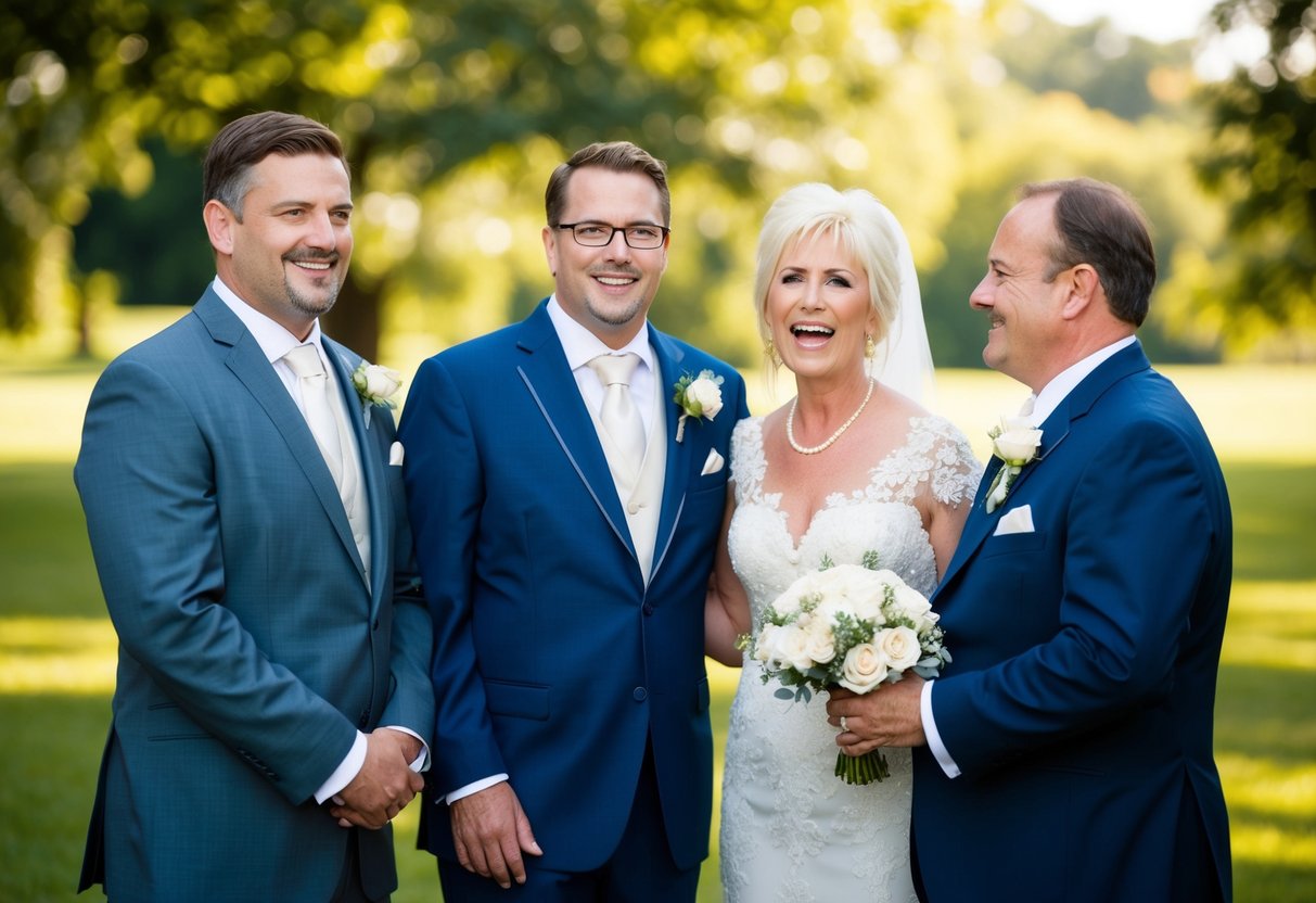The groom's parents contribute to wedding expenses, such as the rehearsal dinner, their own attire, and possibly a portion of the overall wedding budget