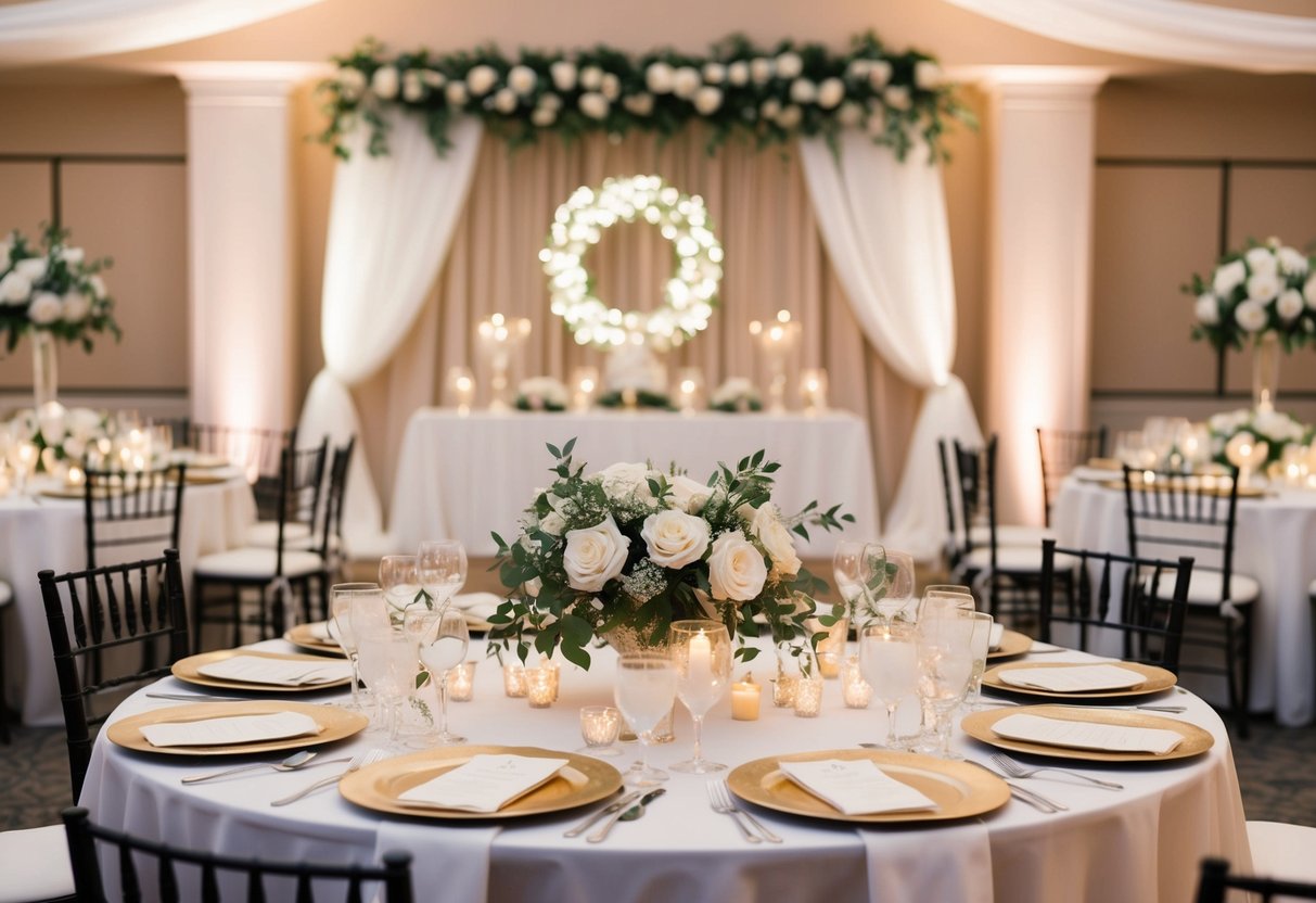 A beautifully decorated wedding reception with personalized details and elegant decor, reflecting the couple's unique vision and style