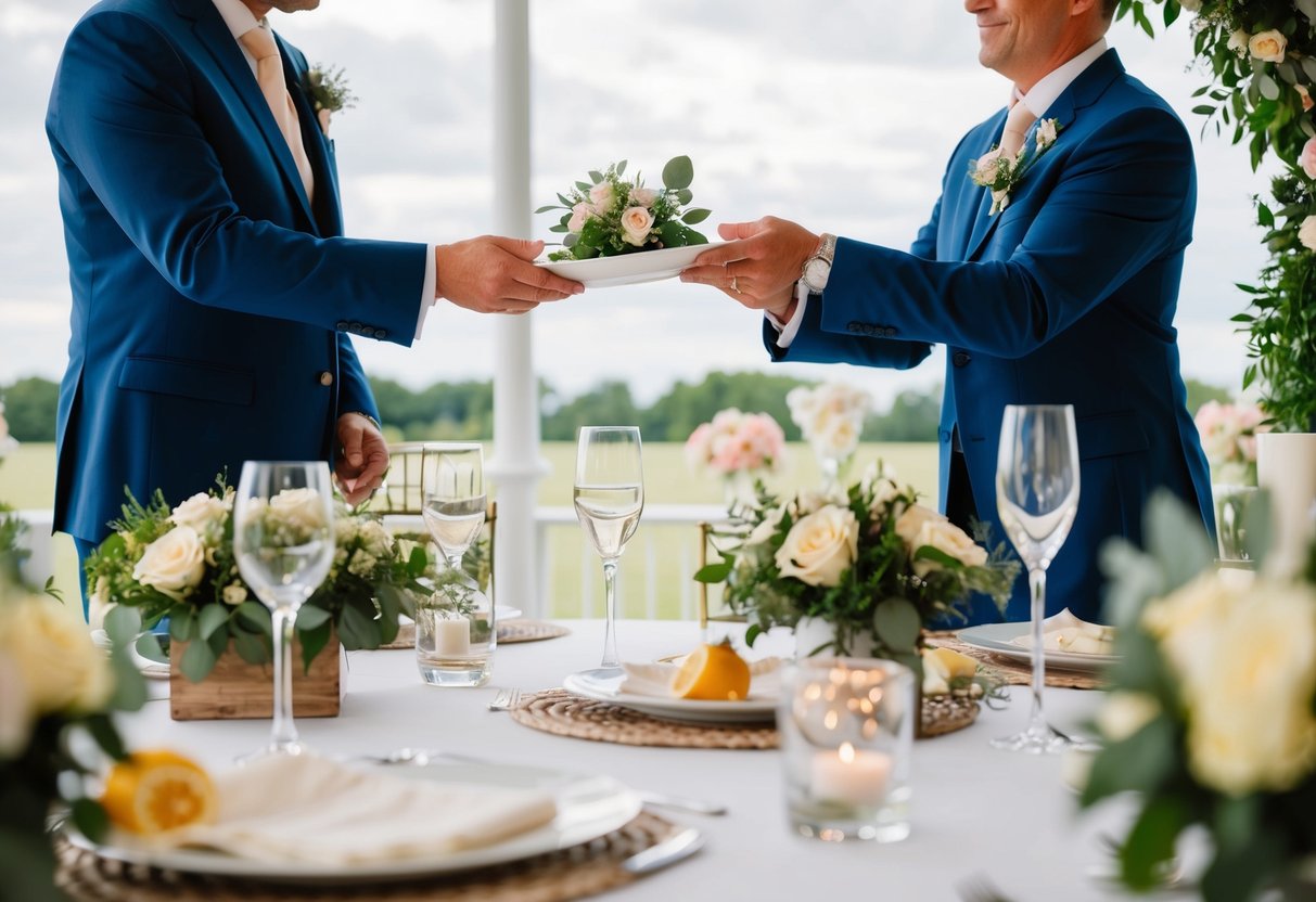 The groom's parents pay for the venue, catering, and decorations for the wedding in 2024