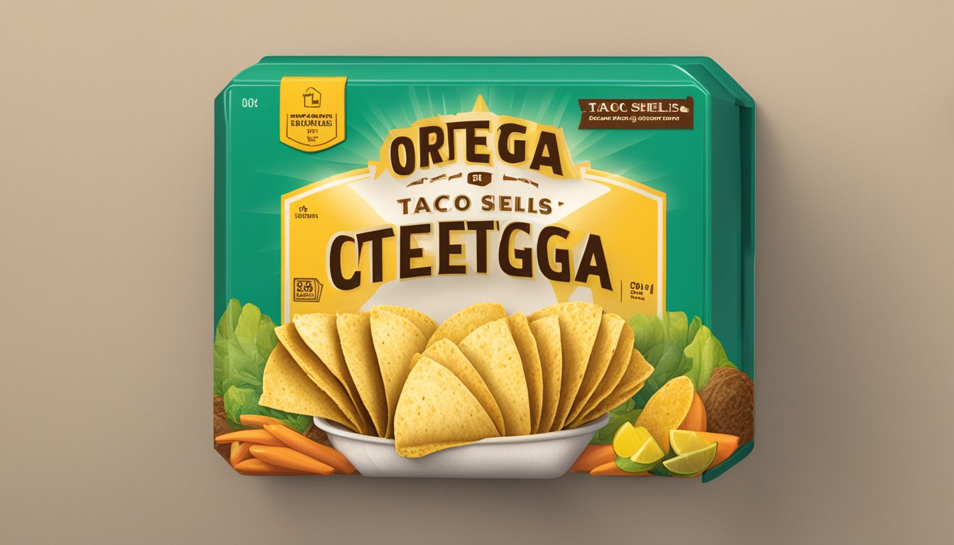 A box of Ortega taco shells with a warning label