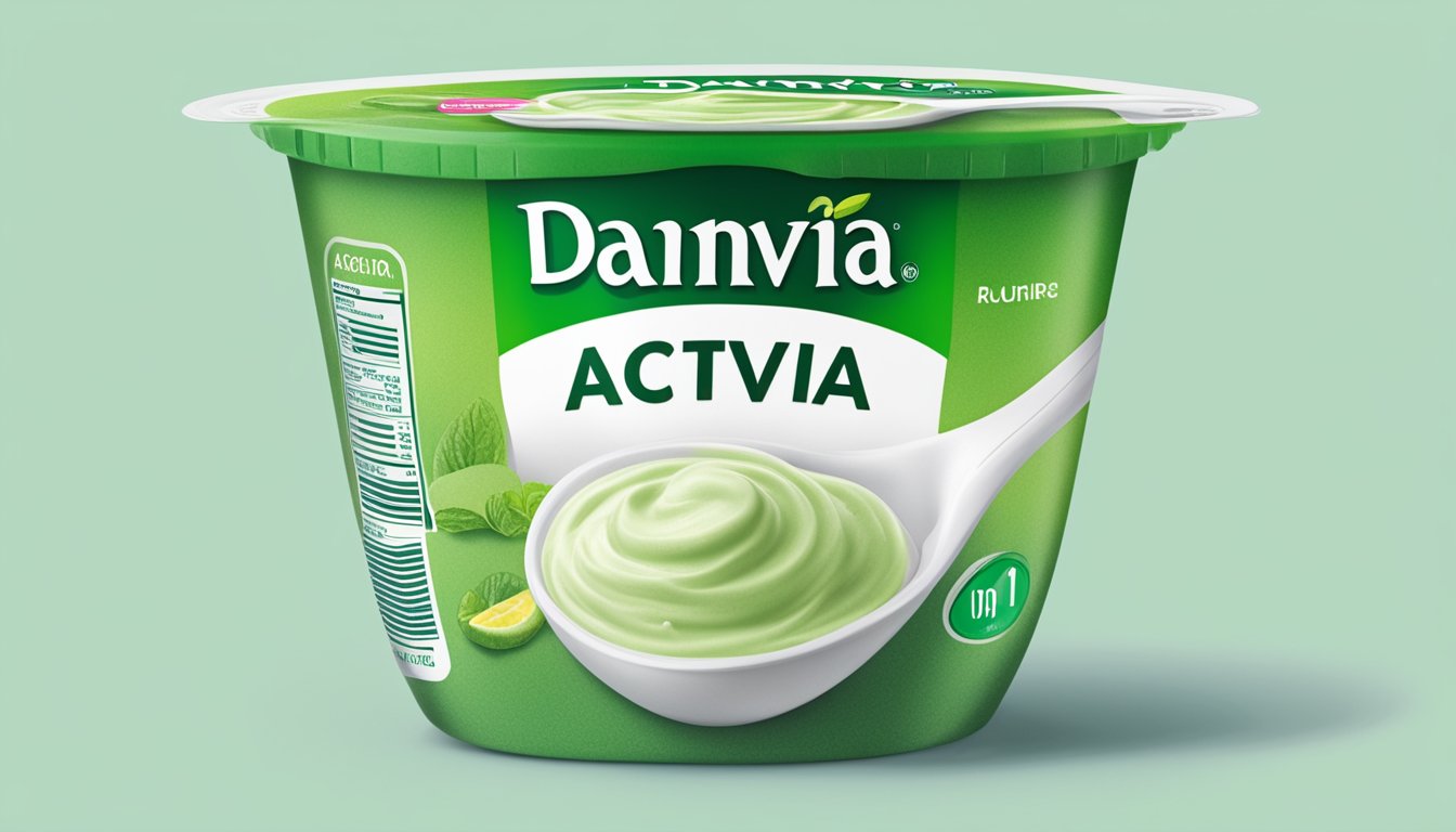 A carton of expired Dannon Activia yogurt with visible mold and a sour smell