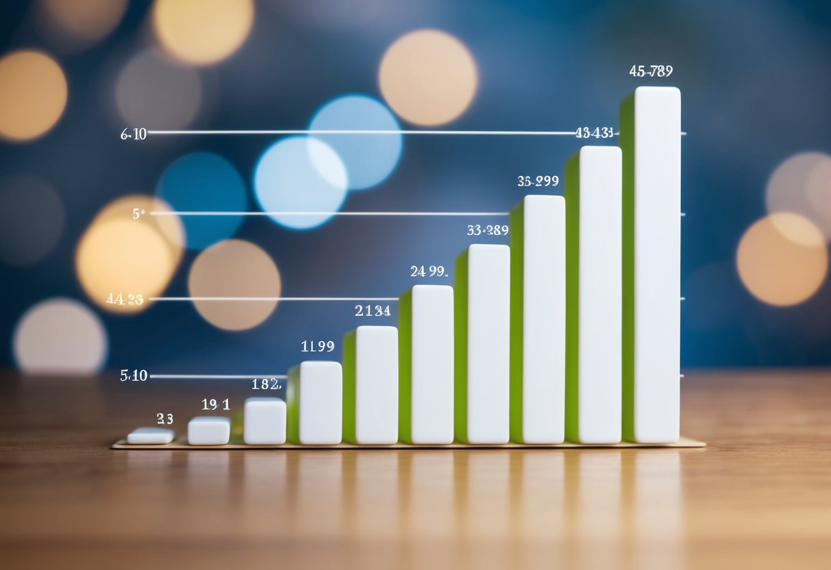 A graph showing the correlation between age and marriage stability, with a clear peak indicating the age at which marriages last the longest