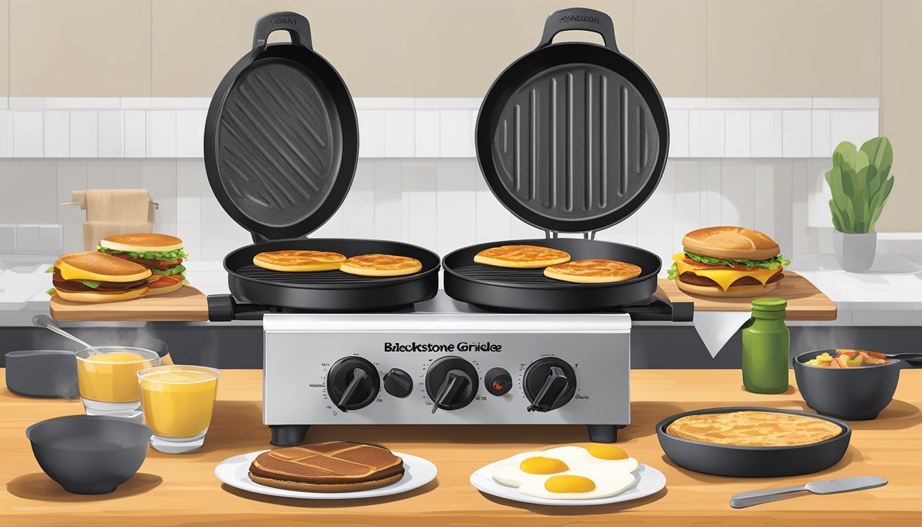 A sizzling Blackstone griddle cooks up McGriddles variations, showcasing the sweet and savory game-changer