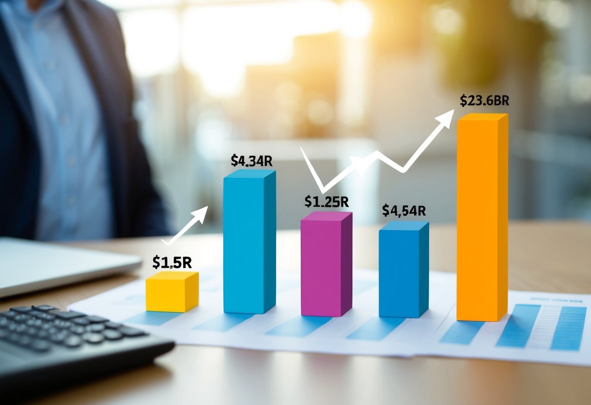 A bar graph showing regional salary variations for planners, with the highest salary highlighted in a contrasting color