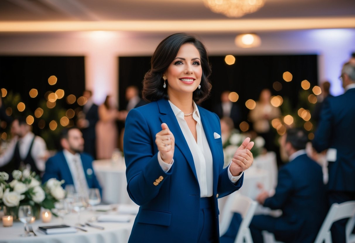 An event coordinator directs vendors, manages schedules, and ensures smooth event execution