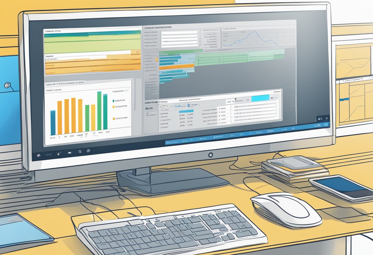 A computer screen displaying the interface of SAP software with the change log table settings open