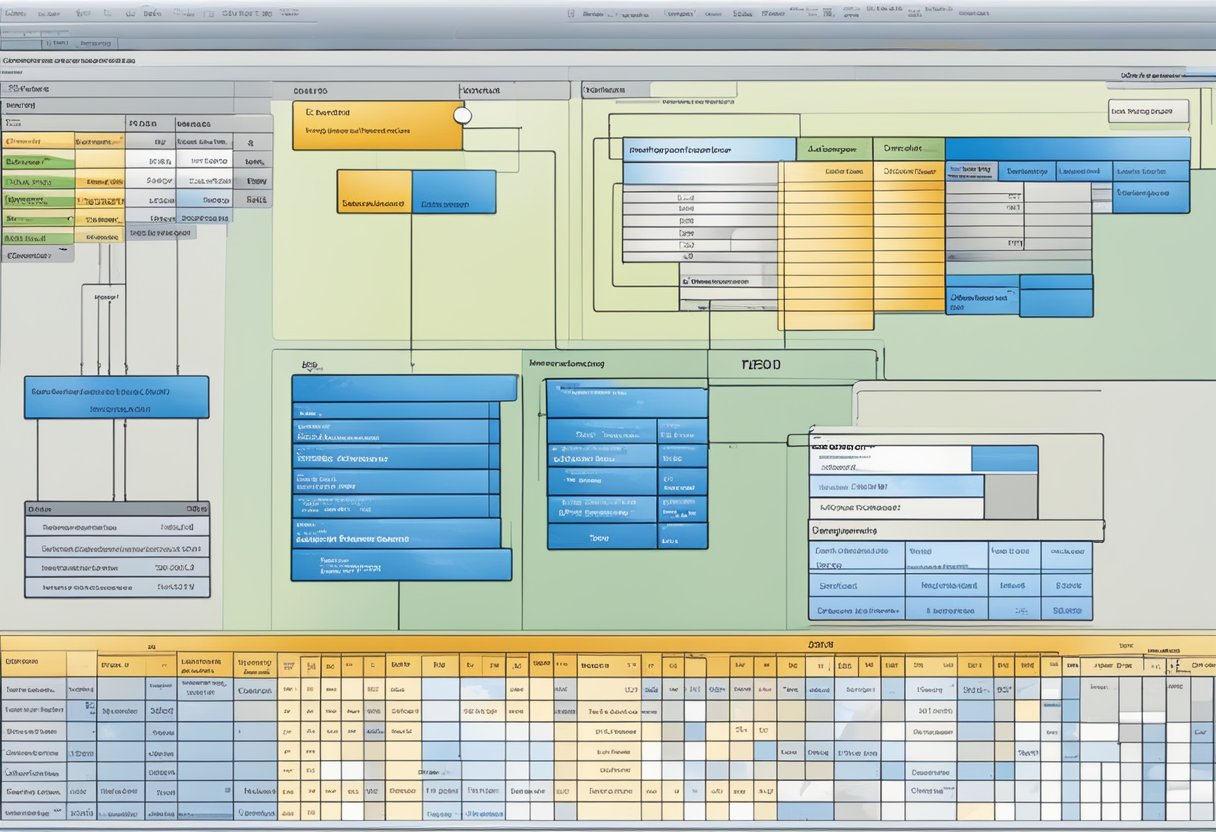 A computer screen displaying the ABAP development environment with a custom tables change log table in SAP