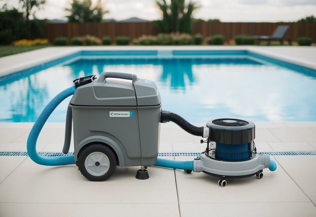 A modern pool with upgraded energy-efficient cleaning equipment