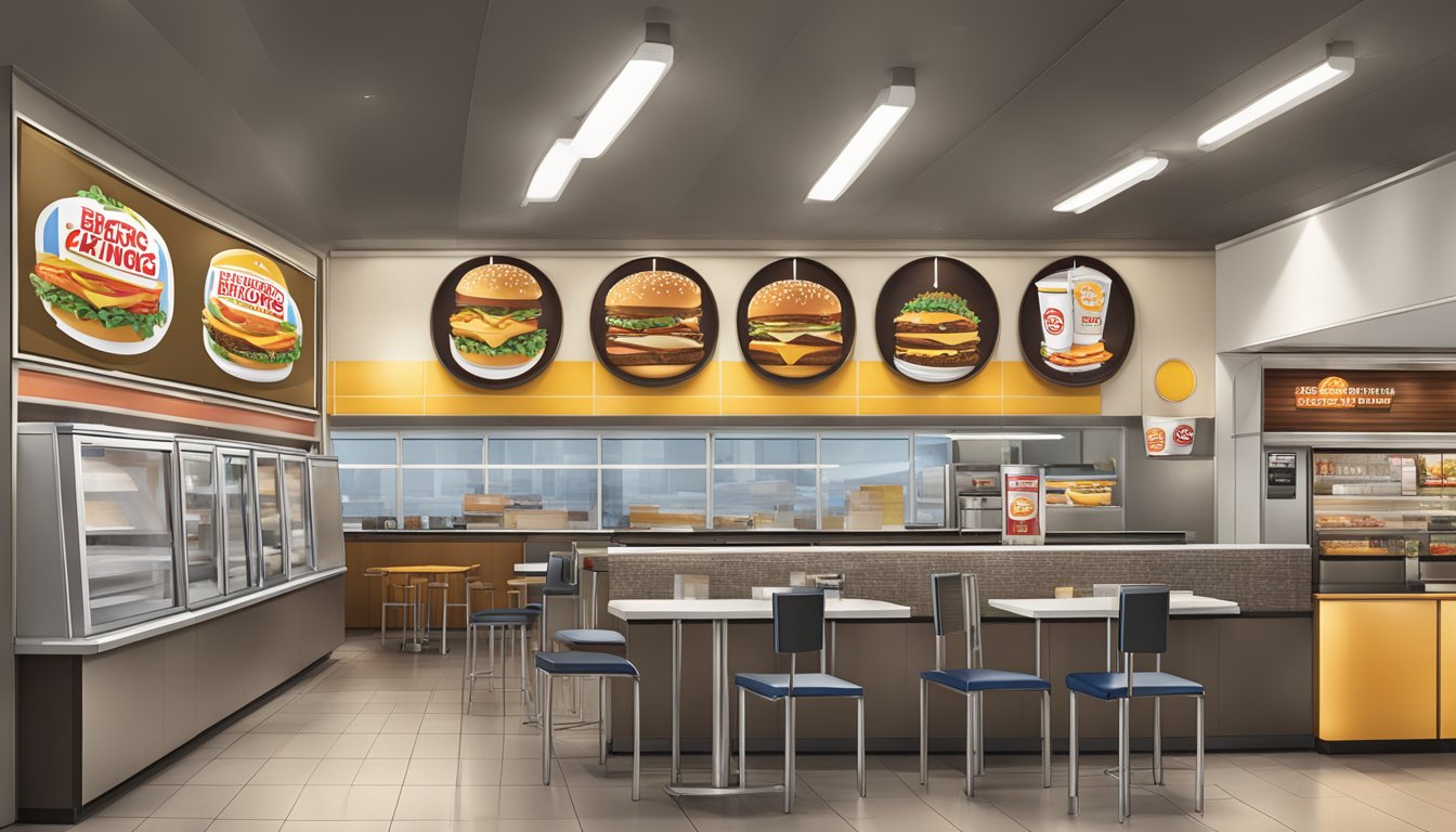 A row of Burger King breakfast locations with varying signage, menus, and decor, highlighting the challenge of maintaining consistency across the chain