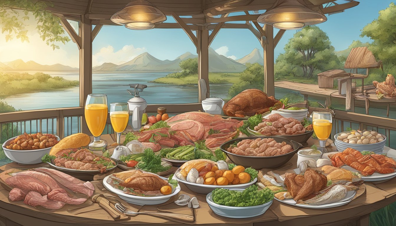 A carnivorous feast of meat, fish, and eggs, with an absence of dairy products or lactose-containing foods