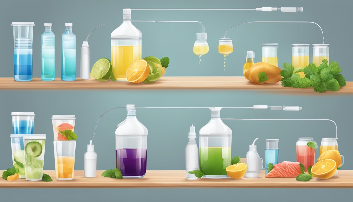 A table with various hydration solutions, including Liquid IV and Carnivore Diet, arranged for comparison