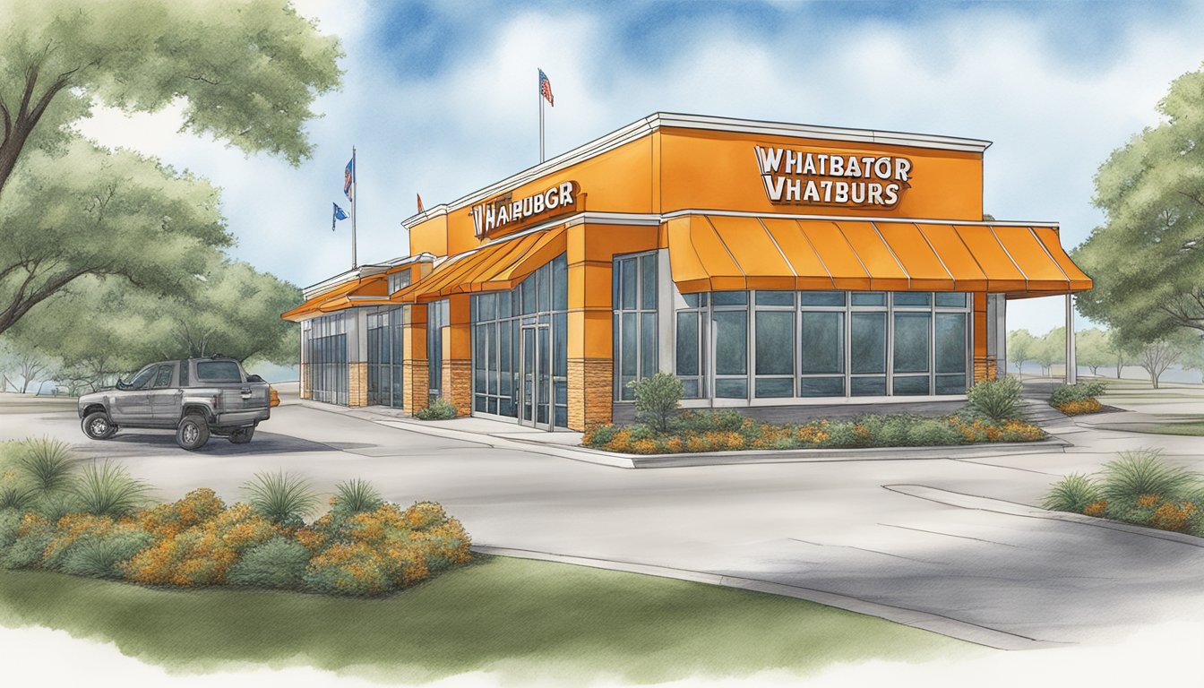 The Whataburger headquarters building in San Antonio, Texas, with the year 2009 prominently displayed