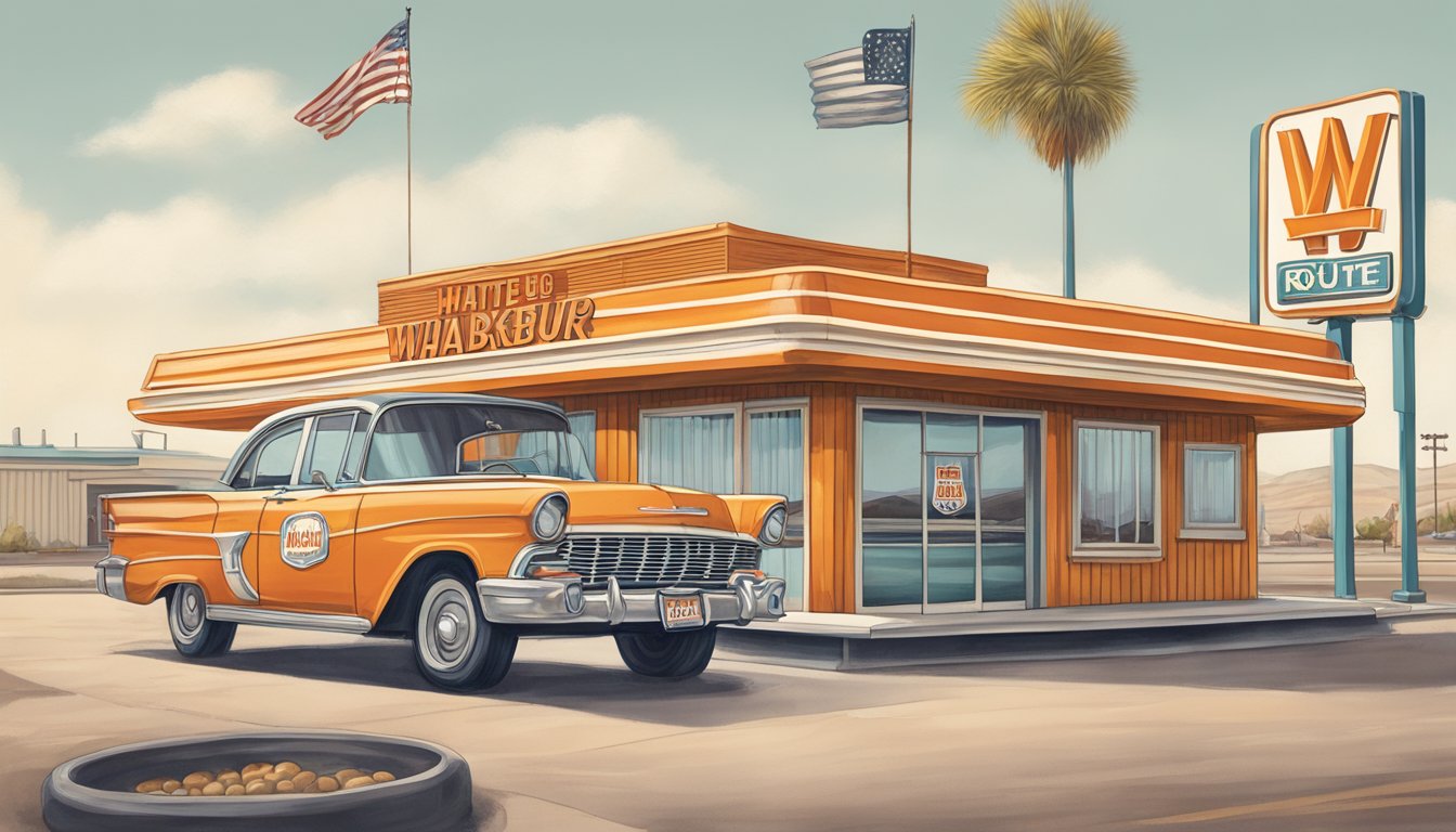 A vintage-inspired Whataburger with Route 66 decor in Amarillo