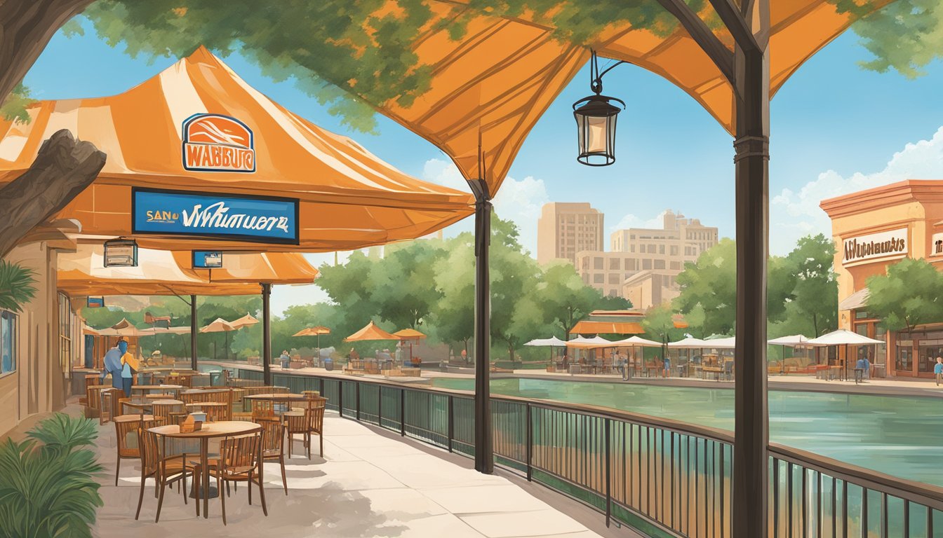 The San Antonio River Walk winds past 10 Whataburger locations, each offering picturesque views of the Texas landscape