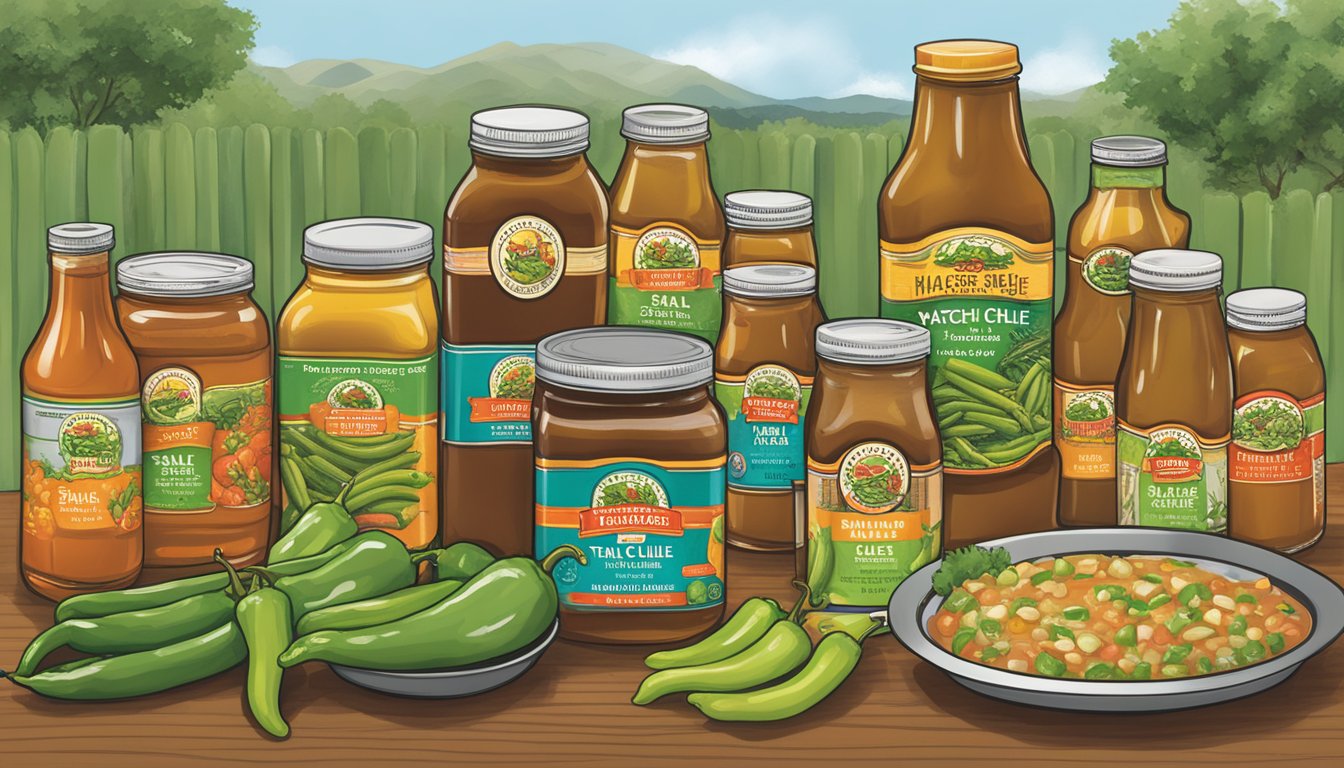 A table displays 12 HEB products, including Hatch Chile Salsa, reflecting Texas flavors