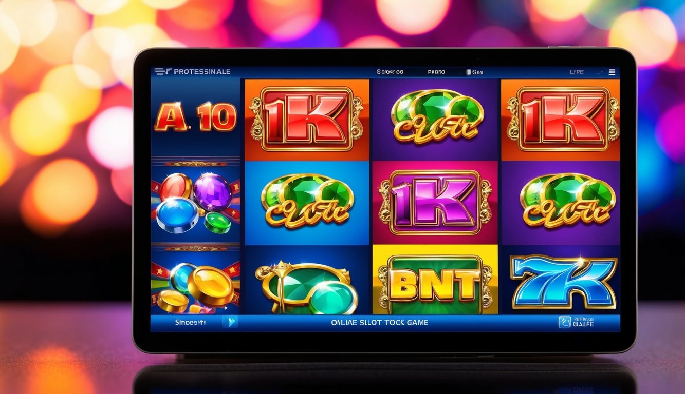 Sebuah permainan slot online berwarna-warni dengan volatilitas tinggi, menampilkan berbagai simbol dan animasi yang cerah