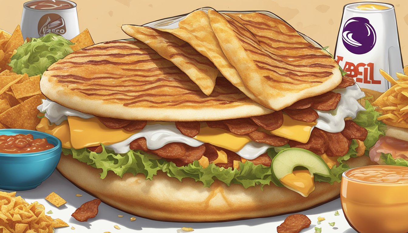 A mouth-watering Bacon Chalupa sits atop a pile of 12 Taco Bell breakfast items, ranked by customer satisfaction