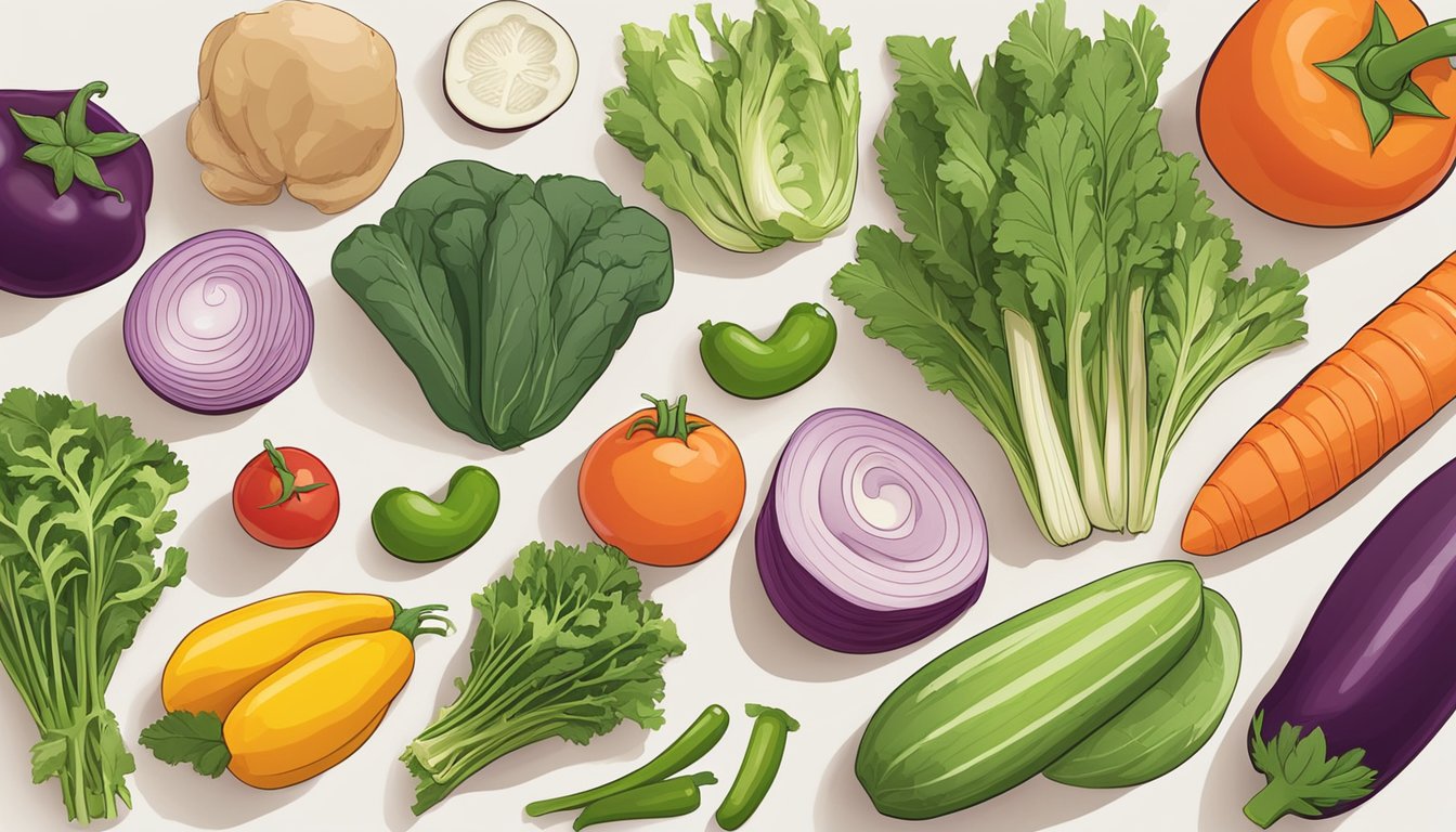 A selection of fresh, colorful vegetables and lean protein laid out on a clean kitchen counter, ready to be used in a diabetic-friendly enchiladas recipe