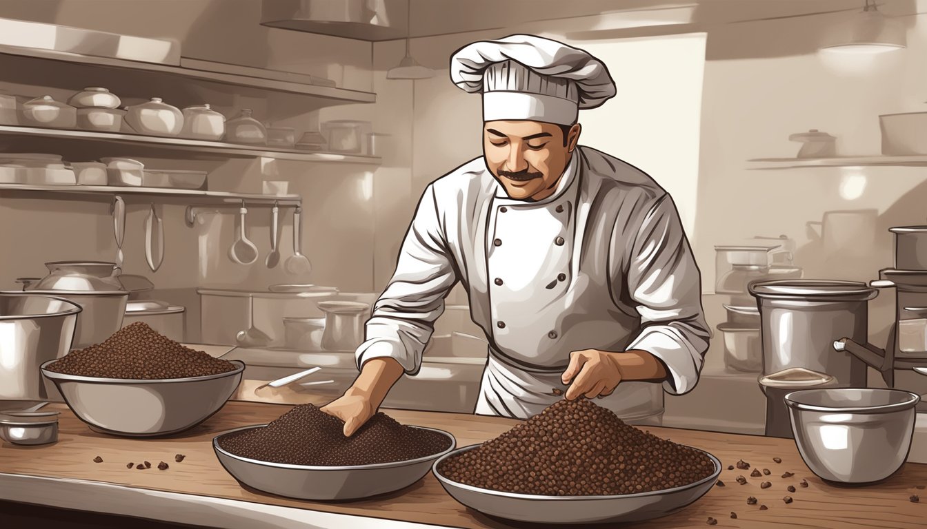 A chef discards cacao nib substitutes and reaches for real cacao nibs