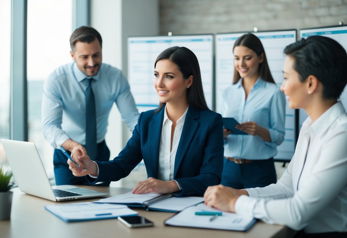 A coordinator organizing schedules, communicating with team members, and overseeing project timelines