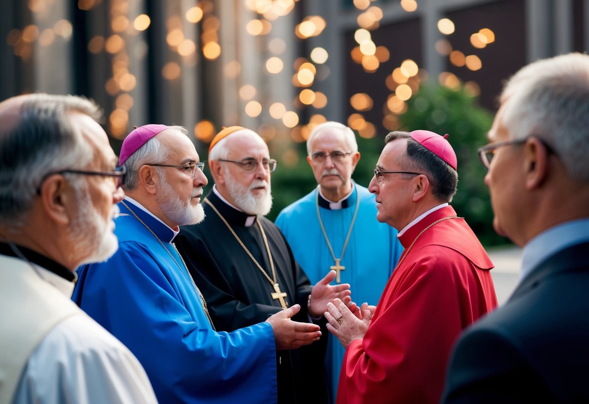 A group of religious leaders discussing age requirements for ordination