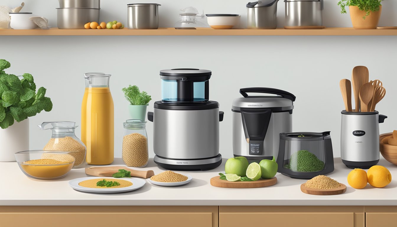 A variety of easily accessible and simple to cook fonio substitutes displayed on a kitchen counter