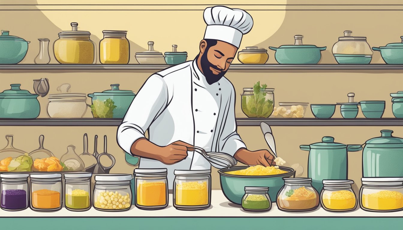 A chef swapping ghee with different alternatives while preparing various dishes