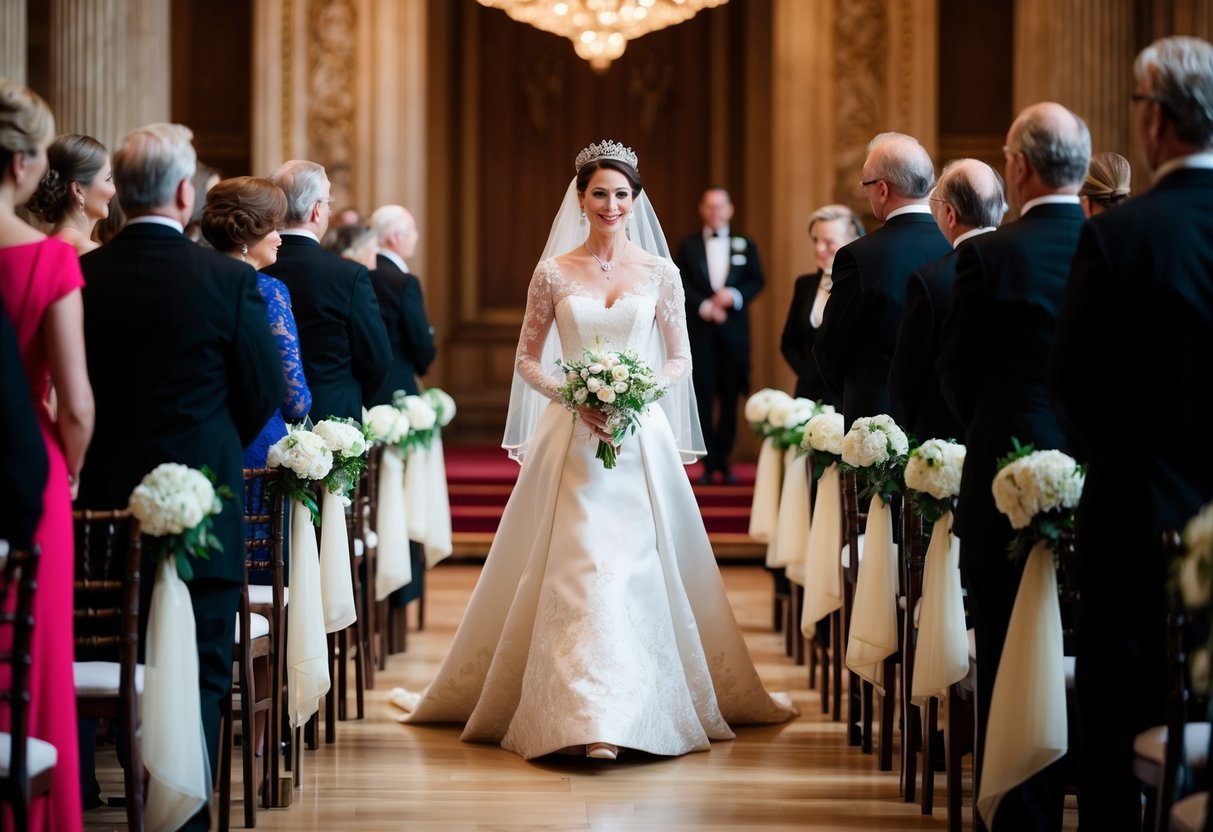 Princess Margaret walked down the aisle to the sound of a grand orchestra playing a majestic and elegant composition