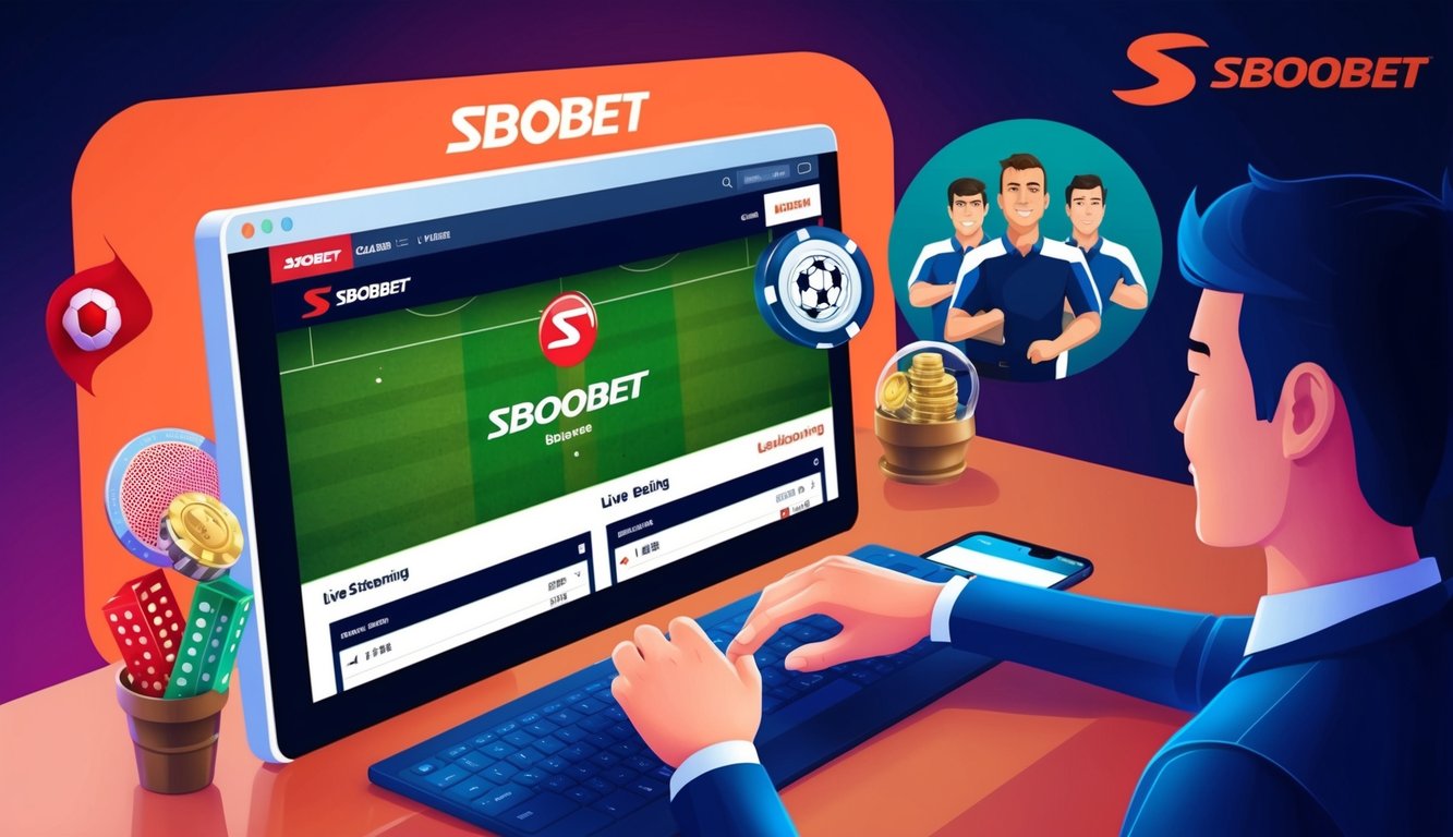 Fitur streaming langsung di situs web Sbobet untuk taruhan langsung