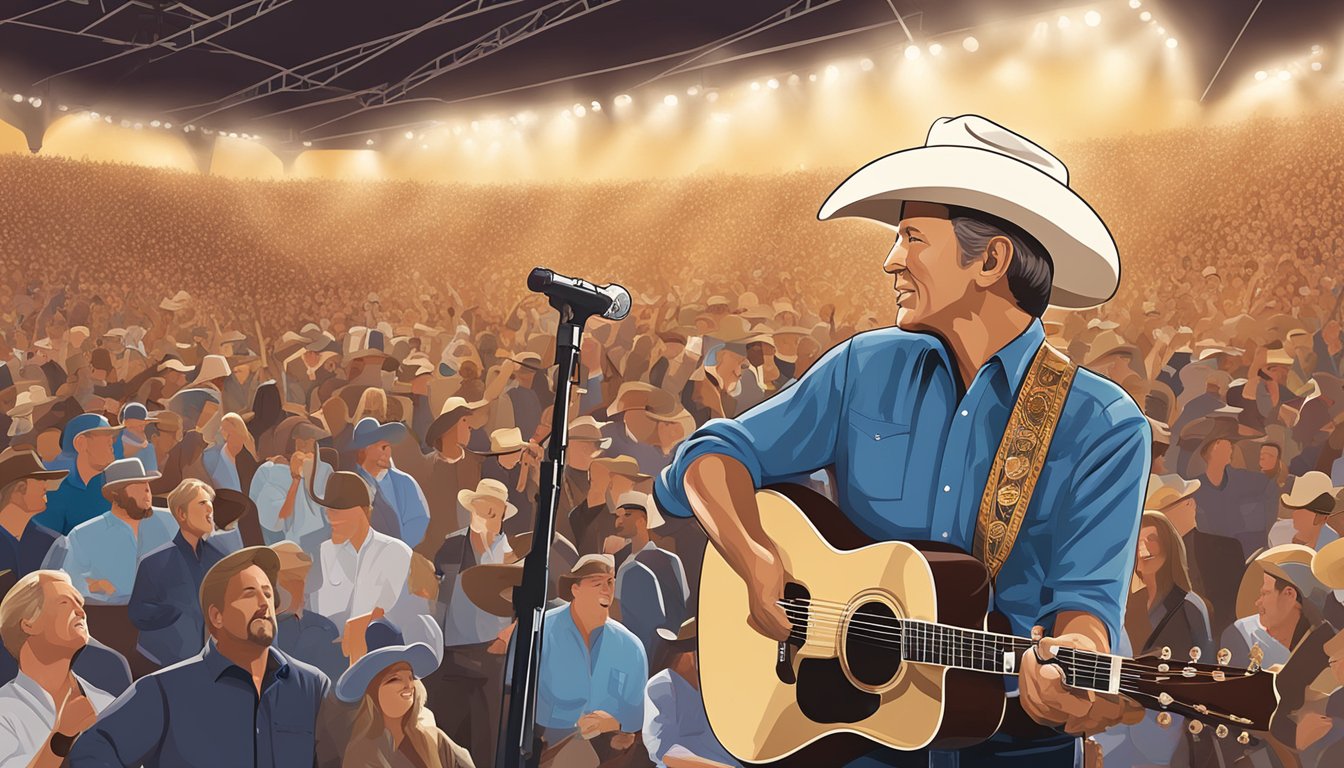 A country music concert at Ticketmaster featuring George Strait