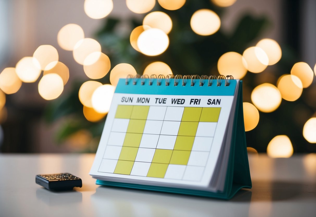 A calendar with highlighted months of low cost