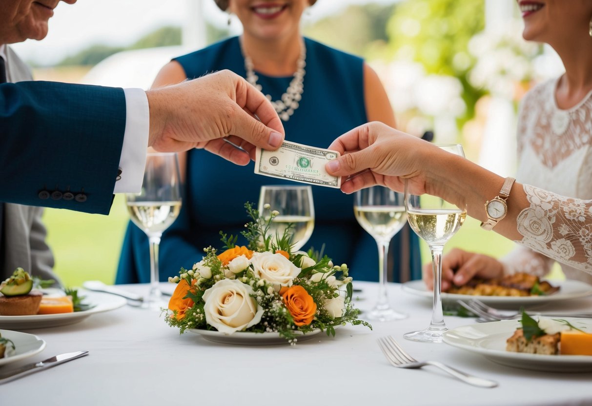 The parents pay for the wedding venue, catering, decorations, and other expenses