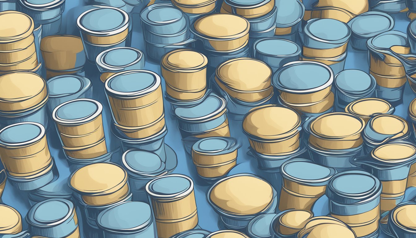 A graph showing the fluctuating stock price of Blue Bell Creameries' product line