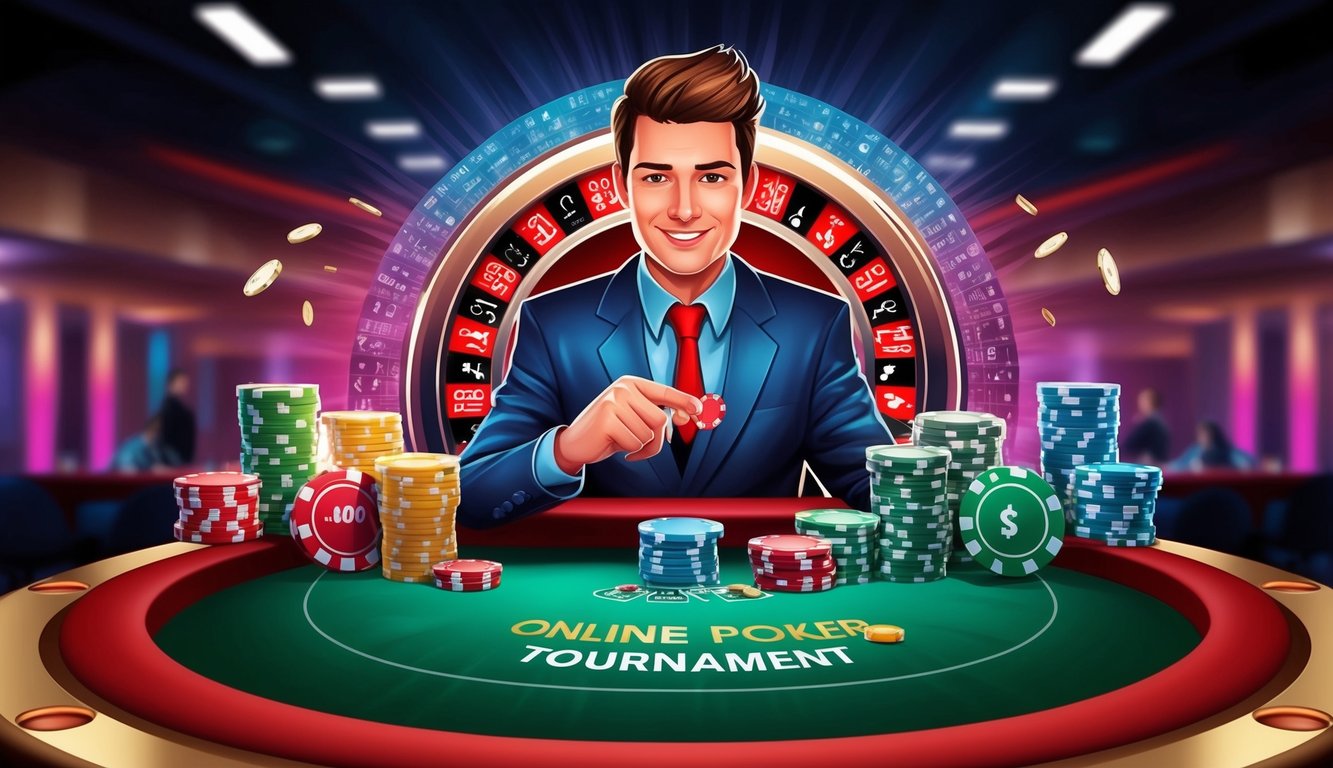 Turnamen poker online dengan hadiah uang tunai besar