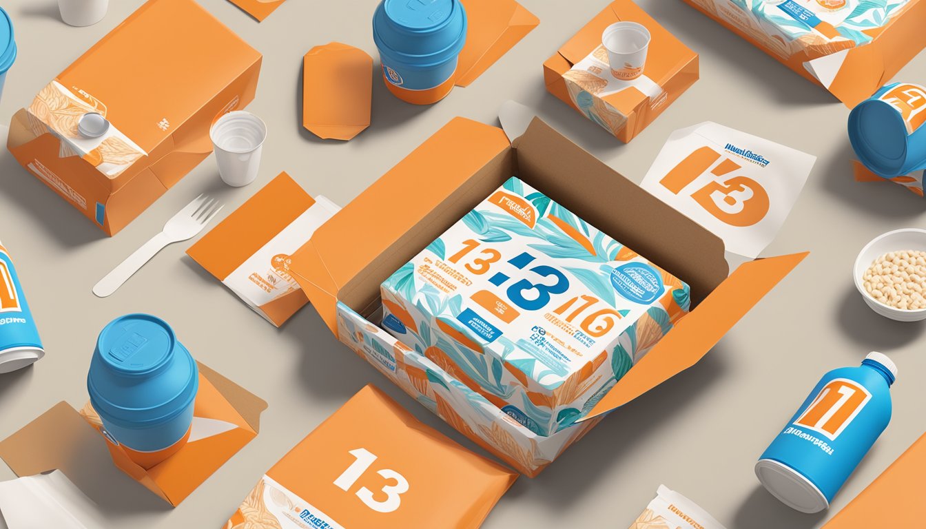 A Whataburger number 13 meal box surrounded by recyclable packaging, a compostable cup, and a reusable water bottle, symbolizing corporate responsibility