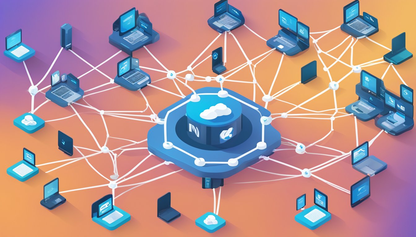 A network of interconnected nodes with PartnerNet and Third-Party Vendors logos displayed on each node