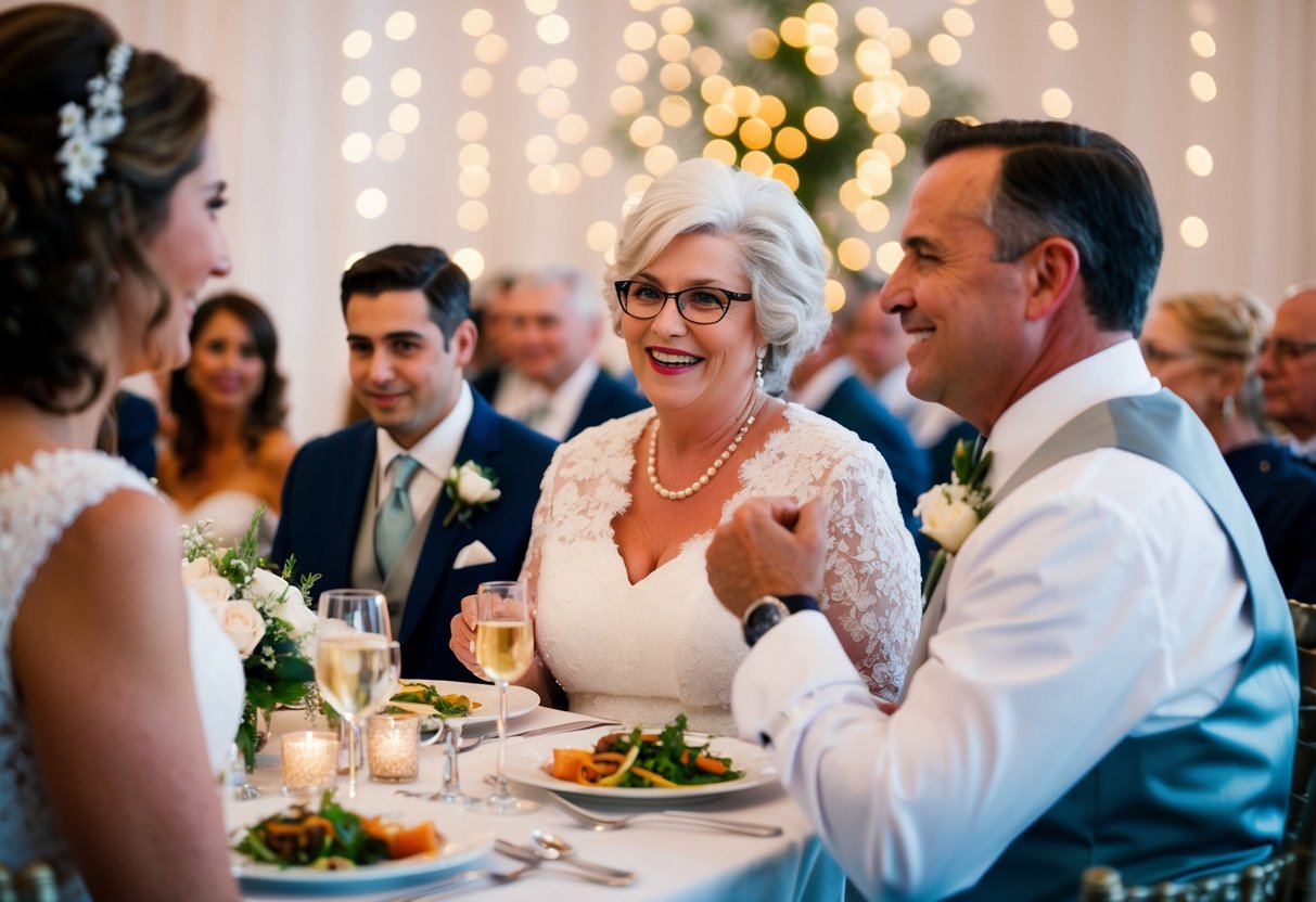 The groom's parents traditionally responsible for hosting a rehearsal dinner and offering financial support for the wedding