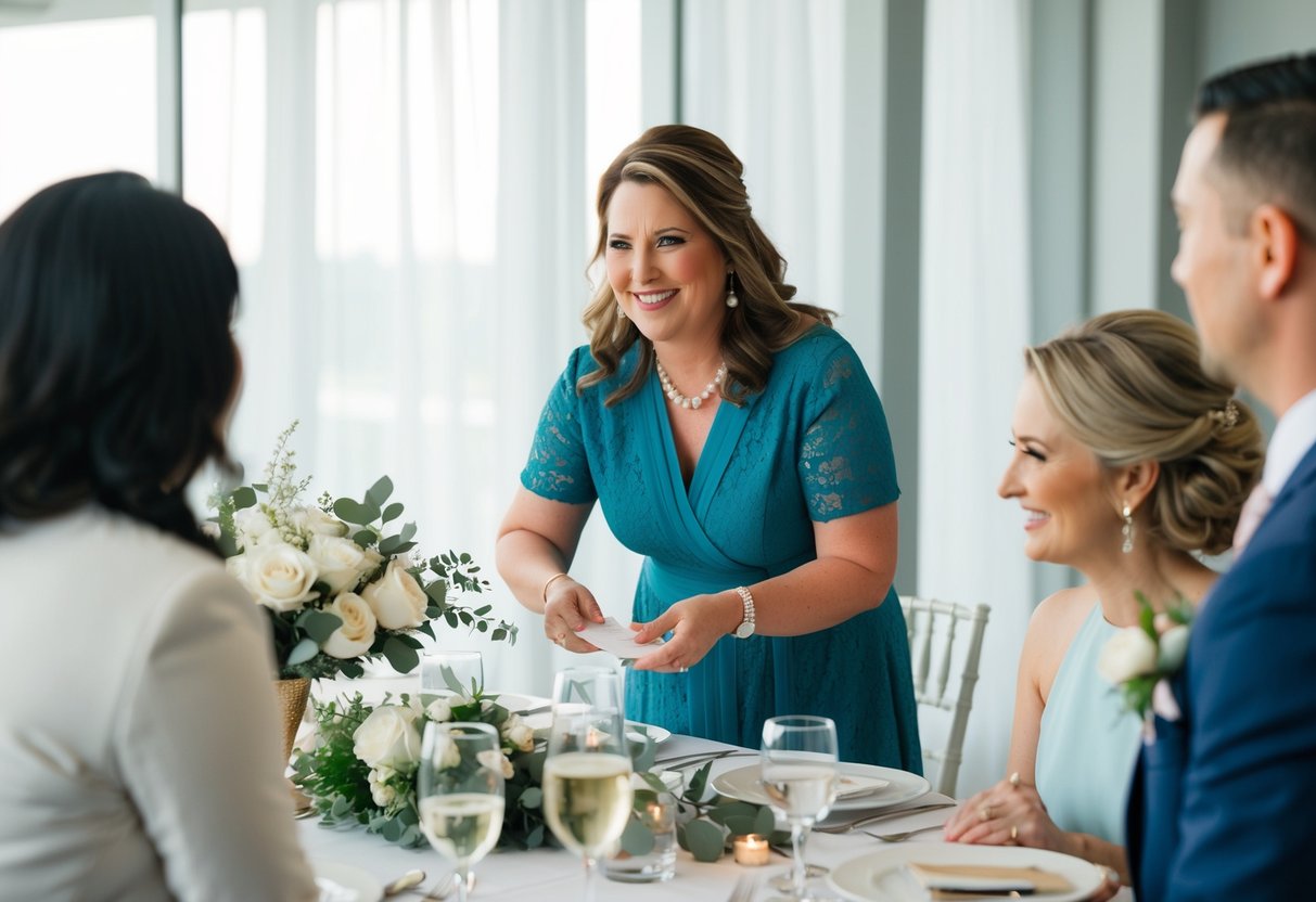 A month-of coordinator finalizing details, coordinating vendors, and ensuring smooth logistics for a wedding day