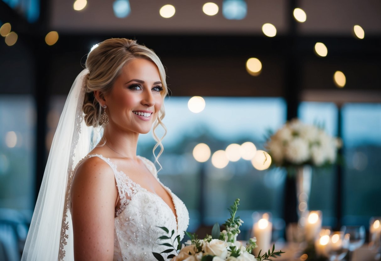 A bride usually pays for wedding expenses, such as venue, catering, and attire