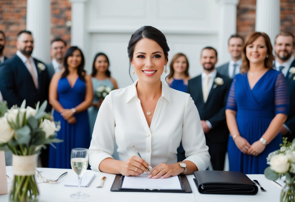 A wedding planner, also known as an event coordinator, organizes various logistics and builds relationships with vendors and clients