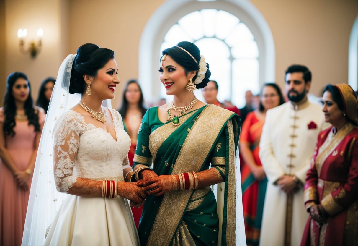 A bride needs multiple outfits for a wedding: a traditional dress, a reception gown, and possibly a cultural or religious attire