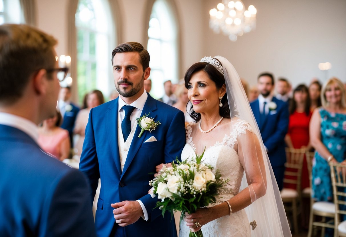 A mother of the groom should not overshadow the bride during the wedding ceremony or reception