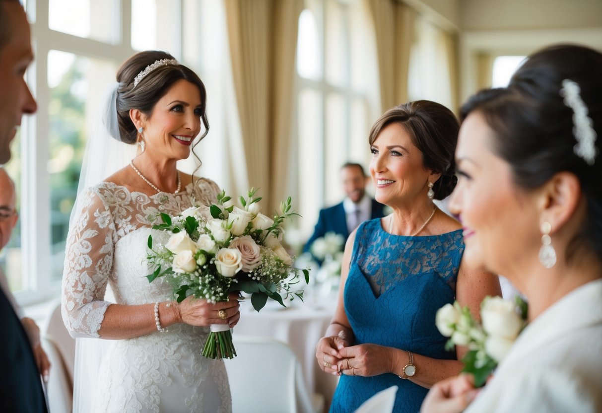 A mother of the bride should not overshadow or dominate the wedding planning process, but instead offer support and guidance from the sidelines