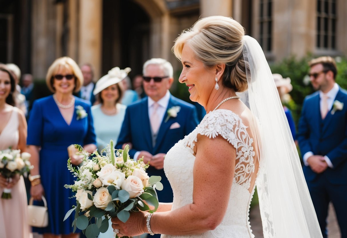 The mother of the groom pays for the floral arrangements, transportation, and accommodation for out-of-town guests