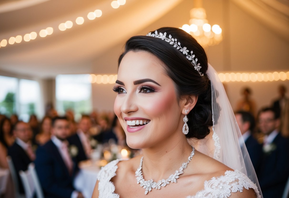 A bride's makeup holds up through a joyful ceremony and reception